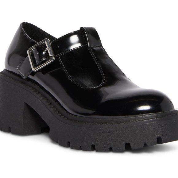 Steve Madden Shoes - LIKE NEW! Women's Madden Girl Black Heidi Mary Jane Platform - 6M